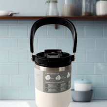 High Quality Stainless Steel Vacuum Glass Insulated Glass Coffee Cups Double Walled Travel Mug, Car Coffee Mug, Tumbler (With Lid & Handle / 1 Pc)