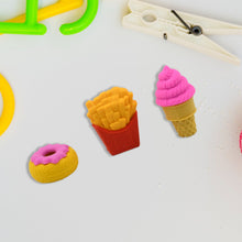3D Food Fancy & Colorful Erasers – Cute Novelty Eraser Set for Kids & School Prize (1 Set / Mix Design & Color)