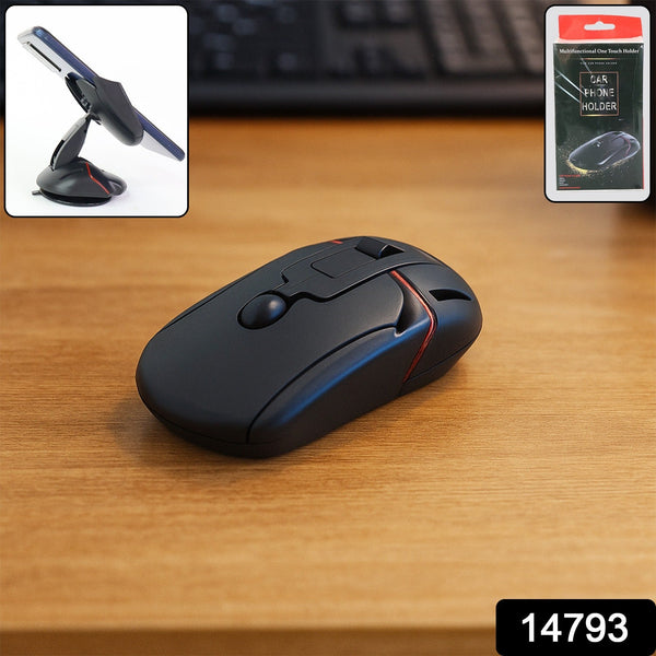 Multifunctional Mouse-Shaped Car Mobile Phone Holder (1 Pc)