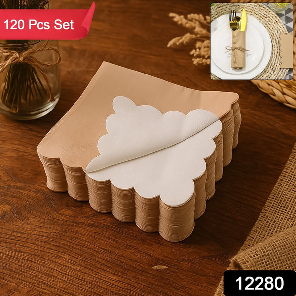 Stylish Scalloped Tissue Napkin Pack