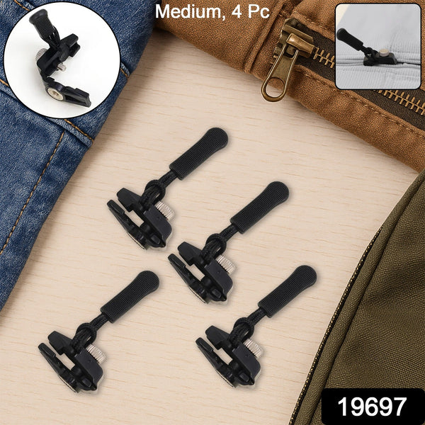 Portable Universal Detachable Zipper Slider (4 Pc / Medium)
